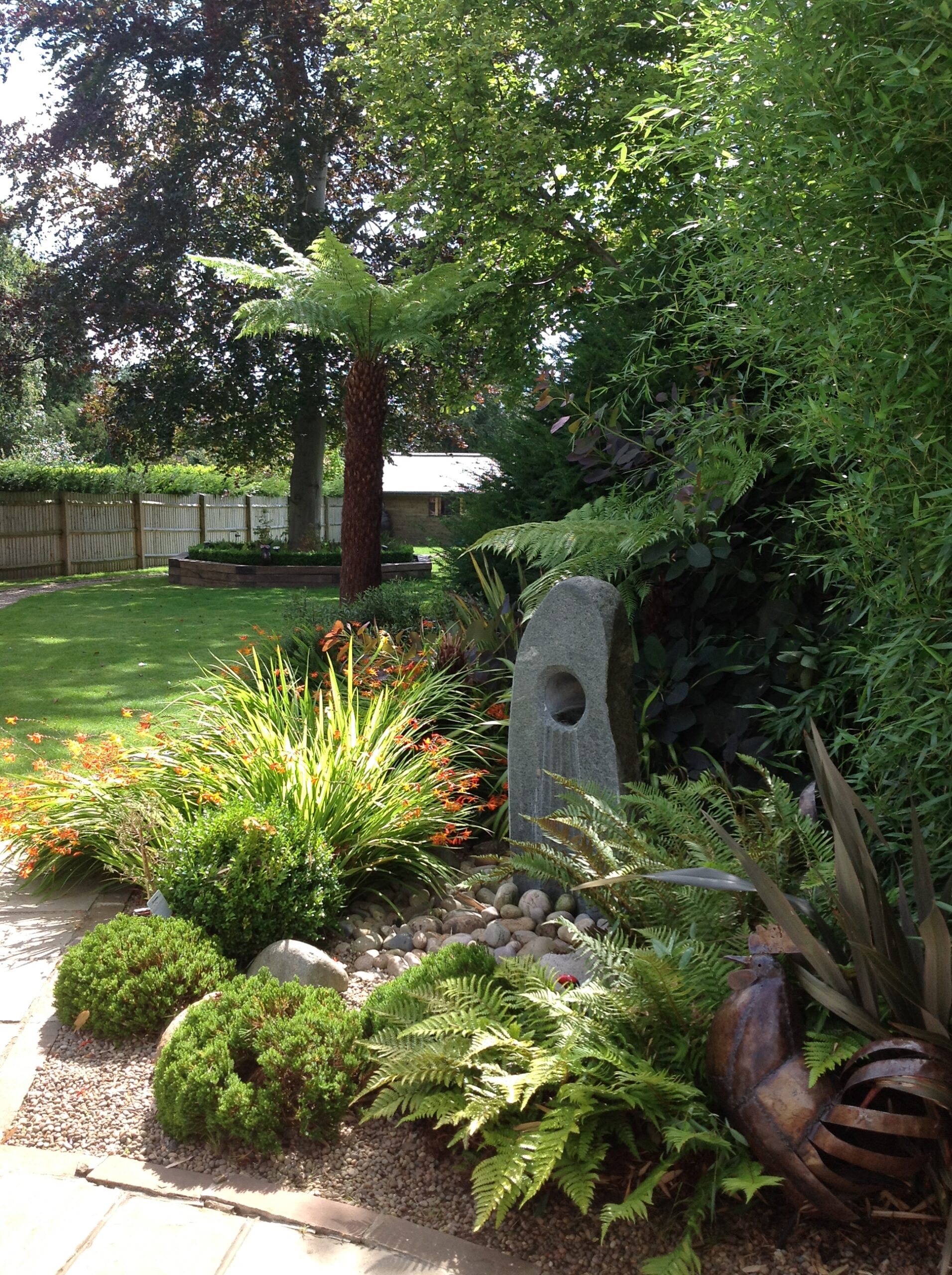 Water Feature – Drilled Stone